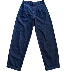 Paige Pleated Bella Trouser Jeans Styling Vancouver Indigo Women 31x33 Barrel HR